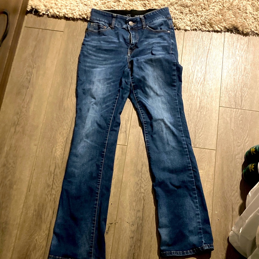 New York & Company Dark Blue Boot Cut Jeans